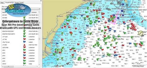 georgetown-SC-little-river-fishing-map - South Carolina Fishing Spots