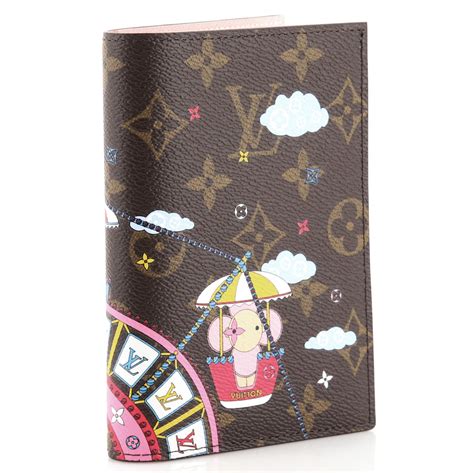 Louis Vuitton Passport Cover Limited Edition Vivienne Xmas Monogram Canvas 799503 - Rebag