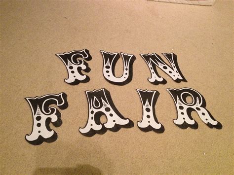 What's Tonee Making Now?!?: Fun Fair Signage