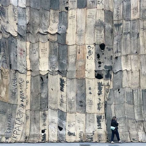 "A Friend" monumental installation at Porta Venezia by Ghanaian artist Ibrahim Mahama ...