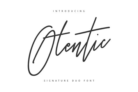 Otentic Signature Font by Maulana Creat | Font Bundles