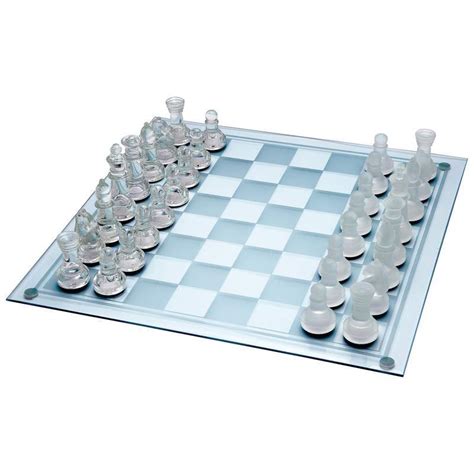 Maxam™ 33pc Glass Chess Set - Contemporary Chess