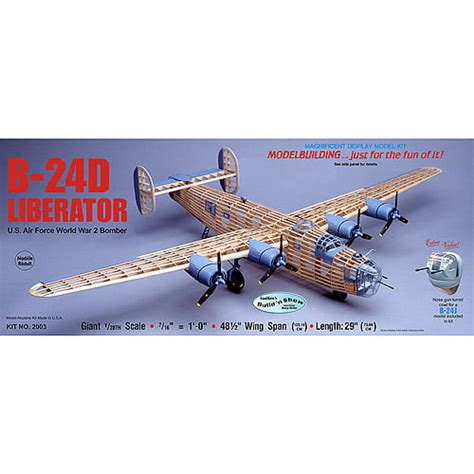 Guillow's Consolidated B-24D Liberator Model Kit - Walmart.com