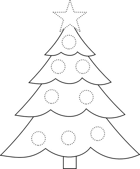 tree trace Colouring Pages