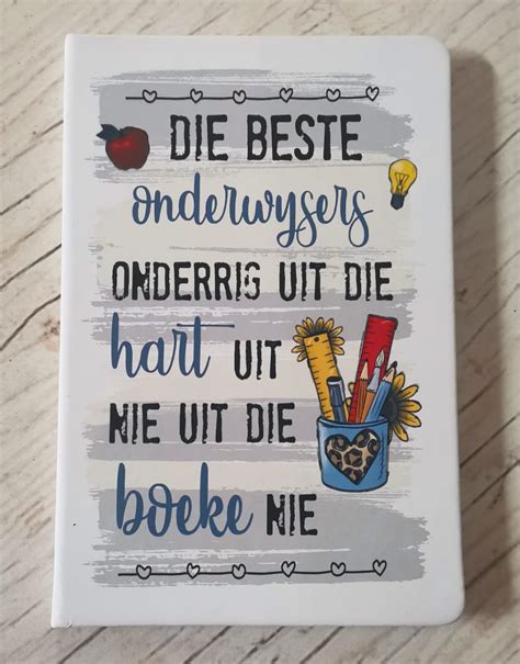 A5 Joernaal - Die beste onderwysers - Fairy Crafty Creations