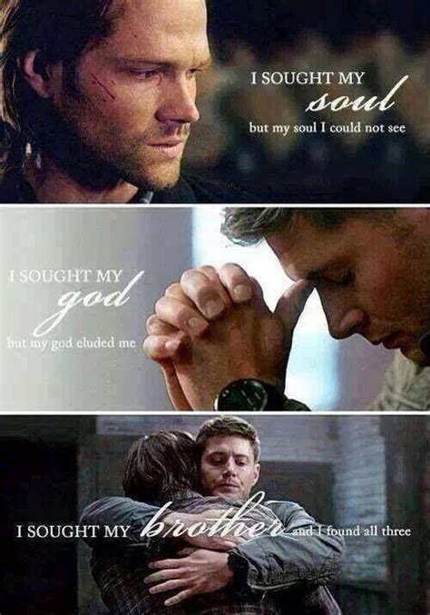 Sam and Dean- Supernatural. Feels .-. | Supernatural, Supernatural tv ...