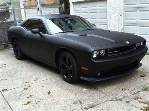 Matte Black Dodge Challenger | cars | Pinterest | Black dodge ...