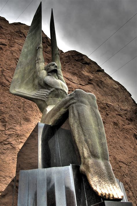 Hoover Dam Angel | There are two 30' tall bronze statues tha… | Flickr