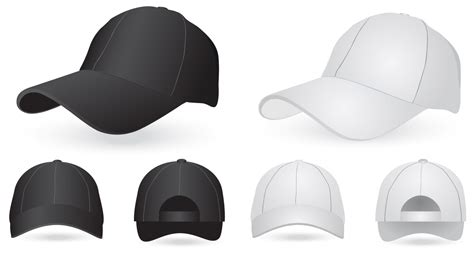 18 Hat Template Vector Images - Bucket Hat Template, Baseball Cap Vector Template and Baseball ...