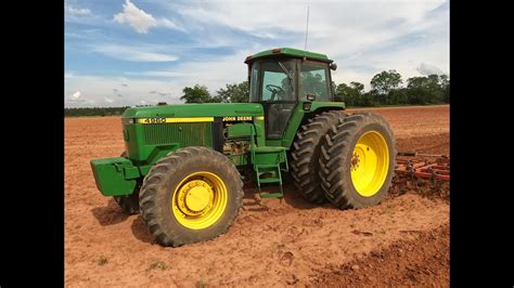 John Deere 4960 tractor + tillage - YouTube