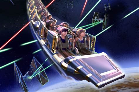 Hyperspace Mountain: Rebel Mission poster art features new, non-Star Wars trains