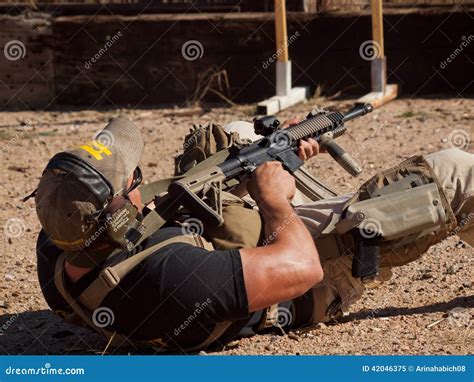 Rifle Training editorial image. Image of training, weapon - 42046375