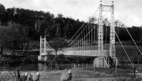 Tour Scotland: Old Photograph Victoria Bridge Charlestown Of Aberlour Scotland