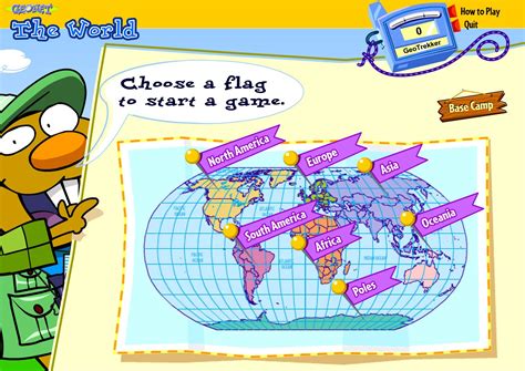 Learn at home with this collection of 9 free, online geography games for school age kids ...