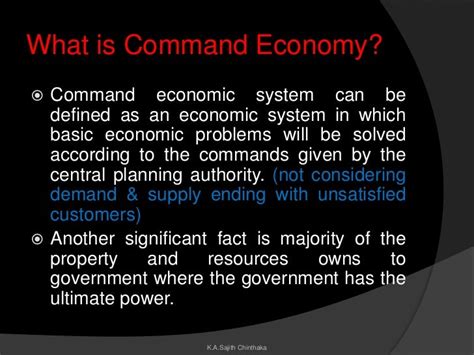 Command economy?Planned Economy