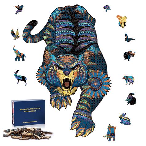 Buy Wooden Puzzles for Adults – 200 Pcs – 12x8 Inches Panther Animal ...