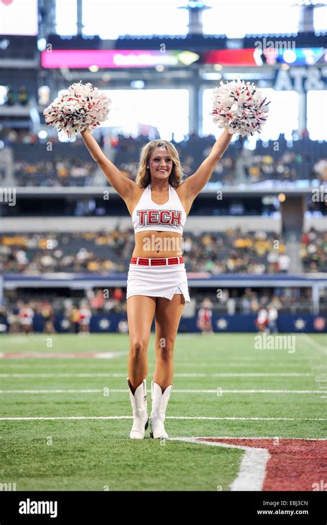 Texas Tech Cheerleaders in action during an NCAA football game between ...