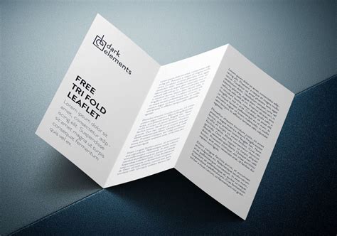 Tri-fold Leaflet Mockup - Mockup World