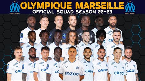 Olympique Marseille OFFICIAL SQUAD SEASON 2022-2023 | Olympique👏 ...