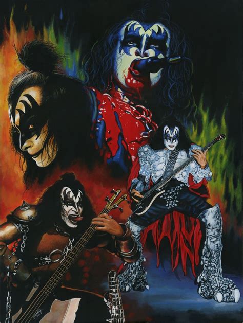 Gene Simmons Kiss Comic Art Rock And Roll Bands, Rock N Roll Music, Rock Bands, Paul Stanley ...