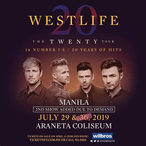 The Twenty Tour: Westlife Live in Manila 2019 - Philippine Concerts