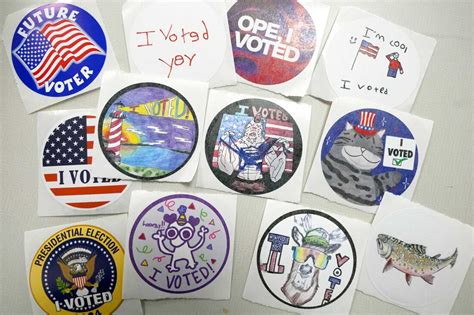 Creative ‘I Voted’ stickers branch out beyond the familiar flag | News, Sports, Jobs - The Daily ...