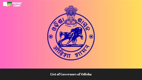 List of Governors of Odisha - PrepareExams