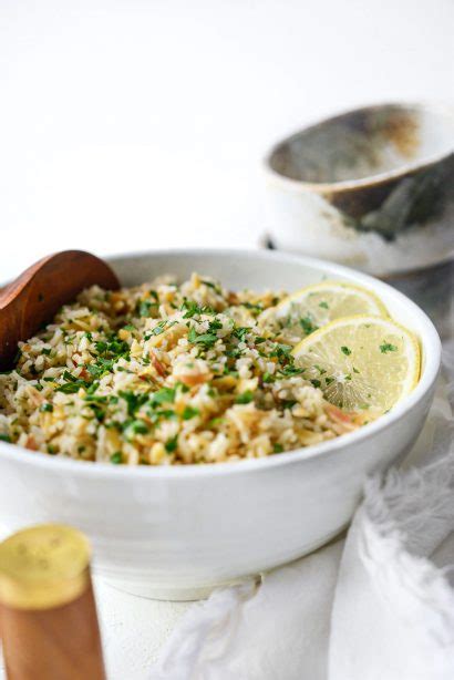 Greek Lemon Rice Pilaf - Simply Scratch