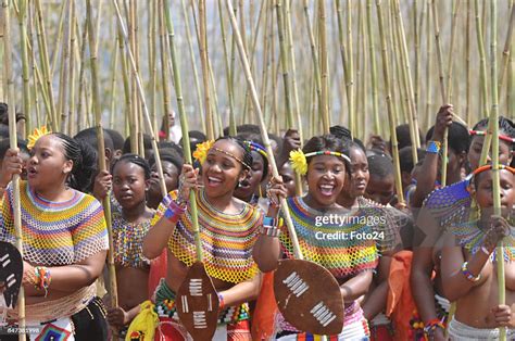 Young women and girls participate in the annual Royal Reed Dance... News Photo - Getty Images