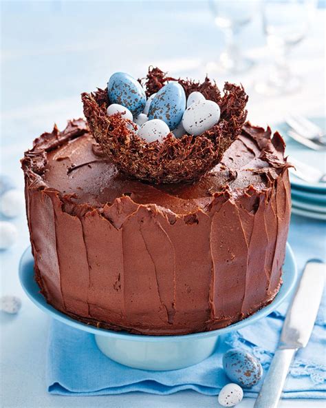 Chocolate nest Easter cake recipe | delicious. magazine