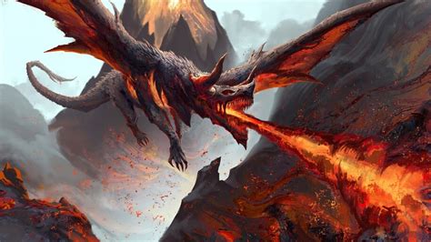 Dragon, Fire Breath, Fantasy, 4K, #6.2535 Wallpaper