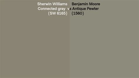 Sherwin Williams Connected gray (SW 6165) vs Benjamin Moore Antique ...