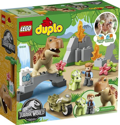 LEGO Duplo Jurassic World T rex and Triceratops Dinosaur Breakout ...