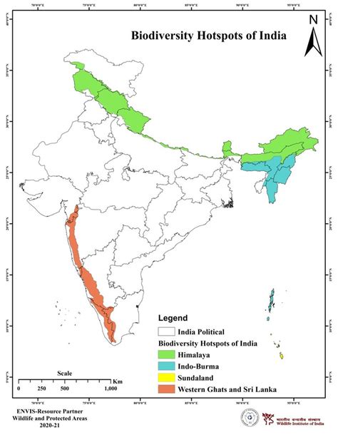 Biodiversity Hotspots In India Map