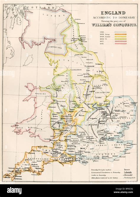 Map Of England 1066 Ad