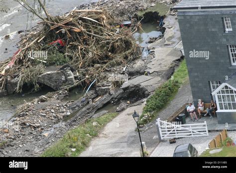 Boscastle Flood Aftermath Stock Photos & Boscastle Flood Aftermath ...