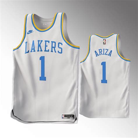 Men Los Angeles Lakers #1 Trevor Ariza 2022-23 Classic Edition White ...