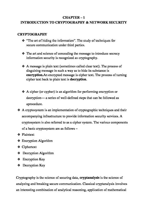 Cryptography & Network Security Notes PDF – Shop Handwritten Notes (SHN)