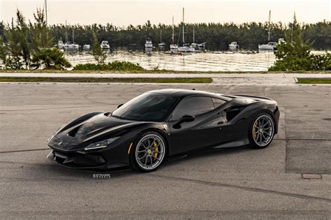 Pitch Black Ferrari F8 Tributo Gets New Special Wheels