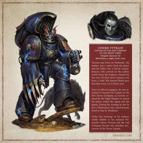 Night Lords Cineris Vytraan by Orniris Terensi Warhammer Lore, Warhammer 40k Memes, Warhammer ...