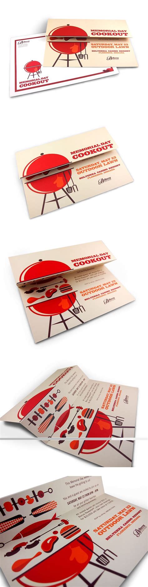 Memorial Day Cookout Invitation! Awesome | Flyer design, Leaflet design ...