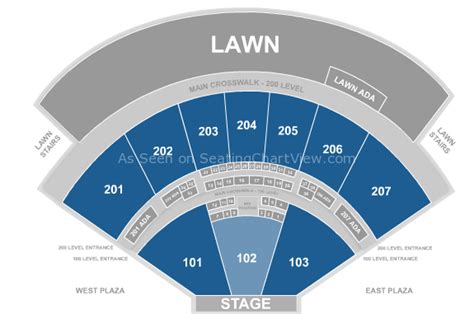 Sunlight Supply Amphitheater, Ridgefield, WA - Seating Chart View