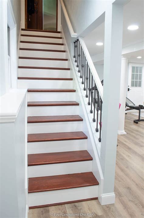 Our Basement Stair Ideas Makeover | Four Generations One Roof