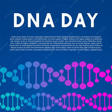 Premium Vector | Dna day typography poster neon helix of human dna ...