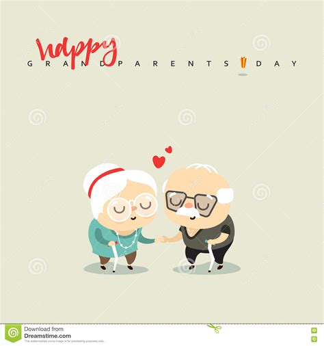 Elderly Couple in Love, for the Character of the Anniversary. Stock ...