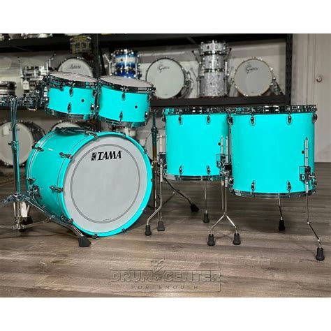 Tama Star Walnut 5pc Drum Set 22/10/12/14/16 Grand Aqua Blue – Drum ...