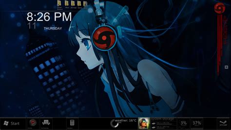 Rainmeter Anime Theme by pixpox on DeviantArt