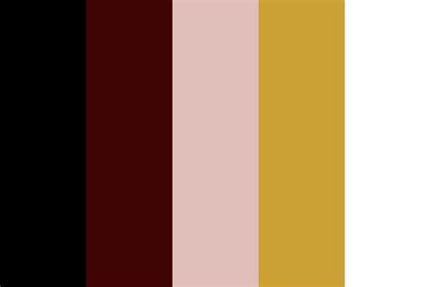 B Maroon Pearl Satin Gold White Color Palette