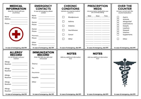 Medication List Card - 10 Free PDF Printables | Printablee