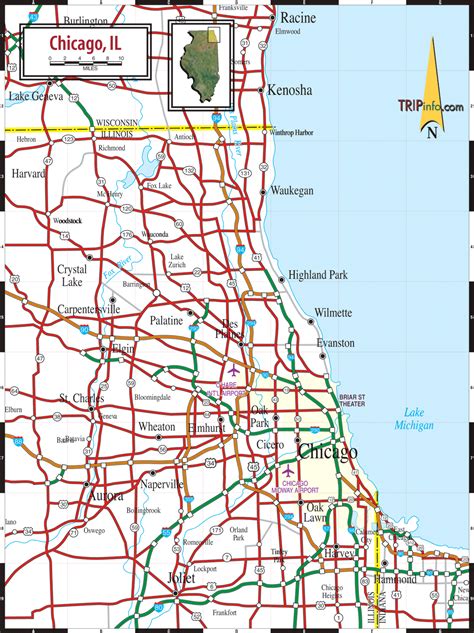 Chicago Road Map